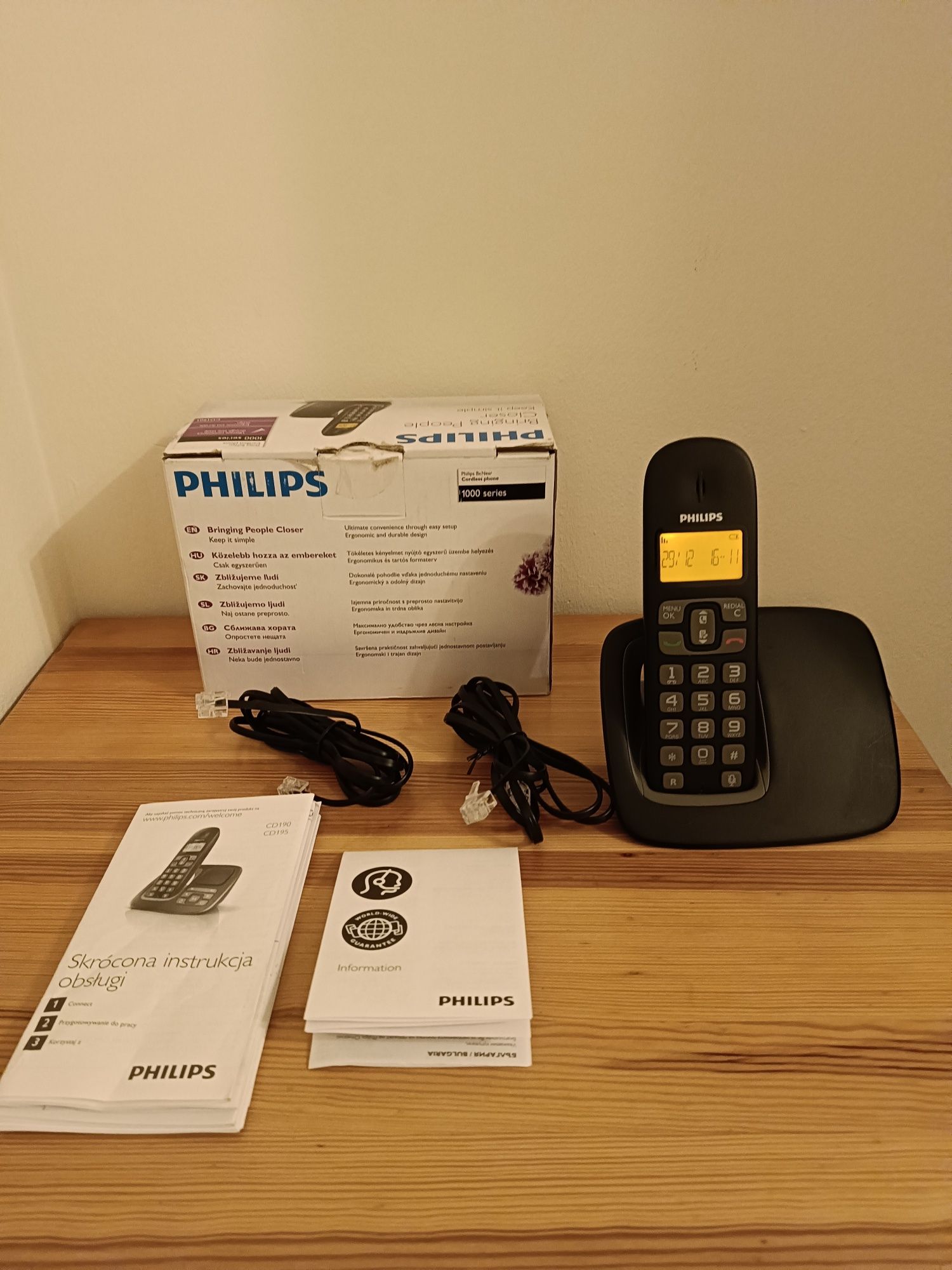 Telefon stacjonarny bezprzewodowy Philips