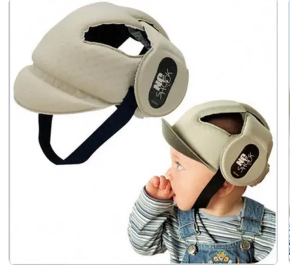 Захисний шолом No Shock для дітей 8-20 місяців бежевий