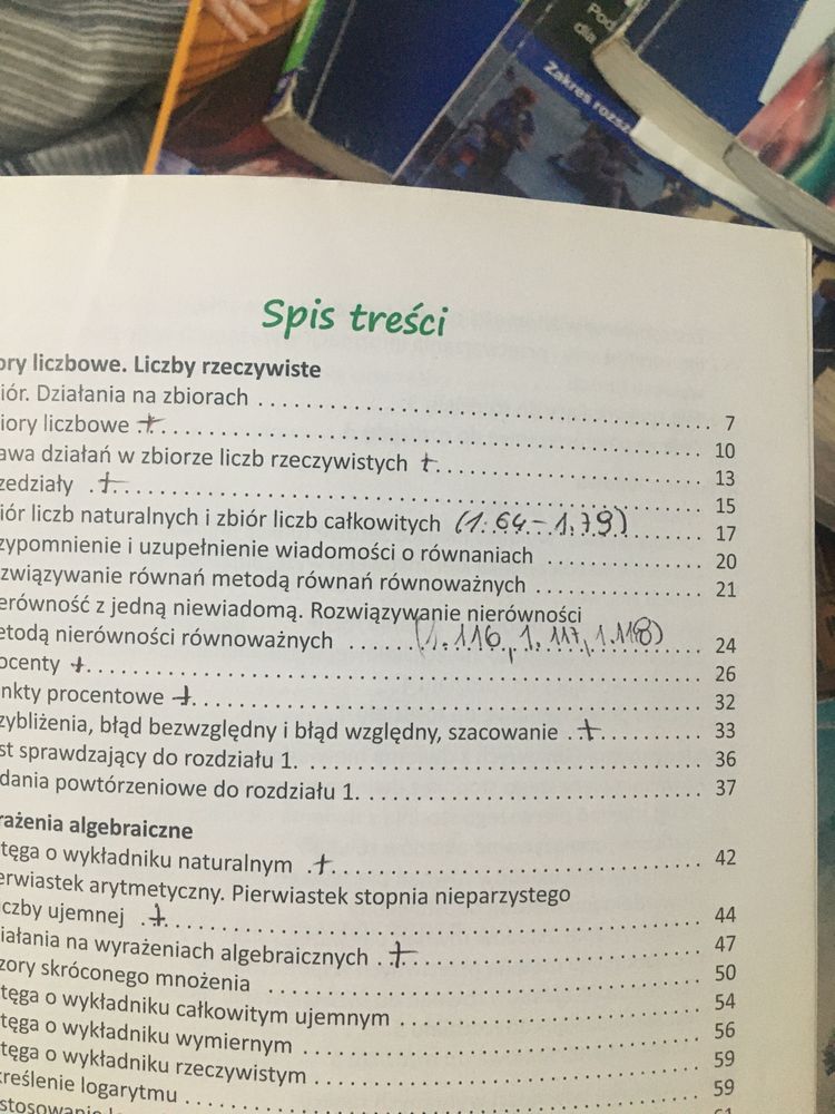 Podręcznik z zadaniami do matematyki
