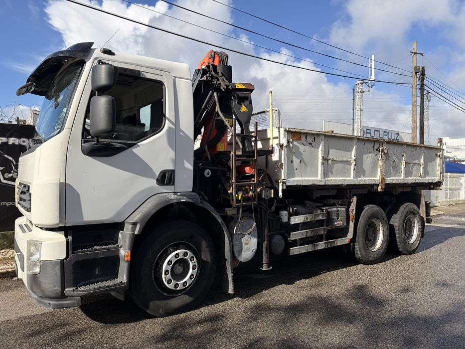 VOLVO FE320 6x4 GRUA E BASCULANTE COMANDO SÓ 380.000km ##OPORTUNIDADE#