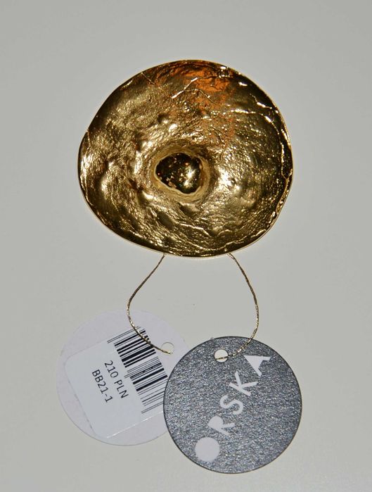 ORSKA Duży złoty pin sutek z kolekcji Body, NOWY