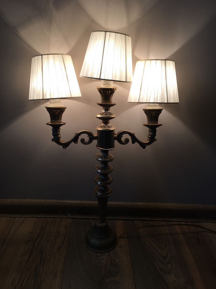 Lampka ceramiczna, lampa drewniana Zara (boho, shabby, Home angielski)