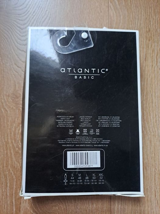 Podkoszulek męski Atlantic, rozmiar XXL, kolor grafitowy