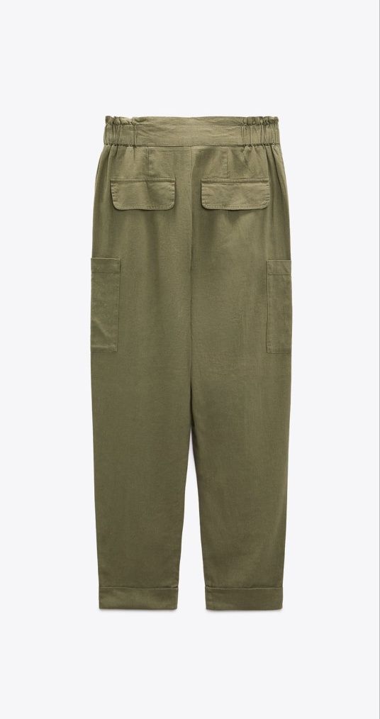 Літні брюки Zara, льон+ віскоза р.36 (S)