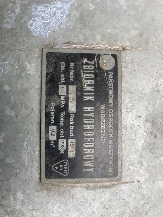 Zbornik i pompa hydroforowa