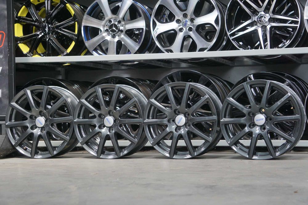 Alufelgi Alutec Germany 5x112 7Jx17 et47 cb66 pierscienie 57,1 grafit