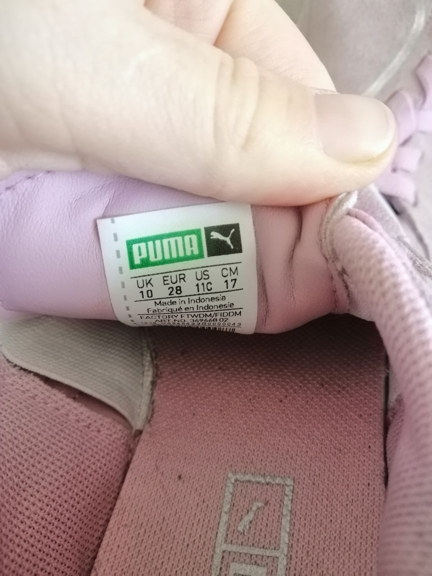 Замшеві кросівки Puma оригінал, 28 розмір, 17 см