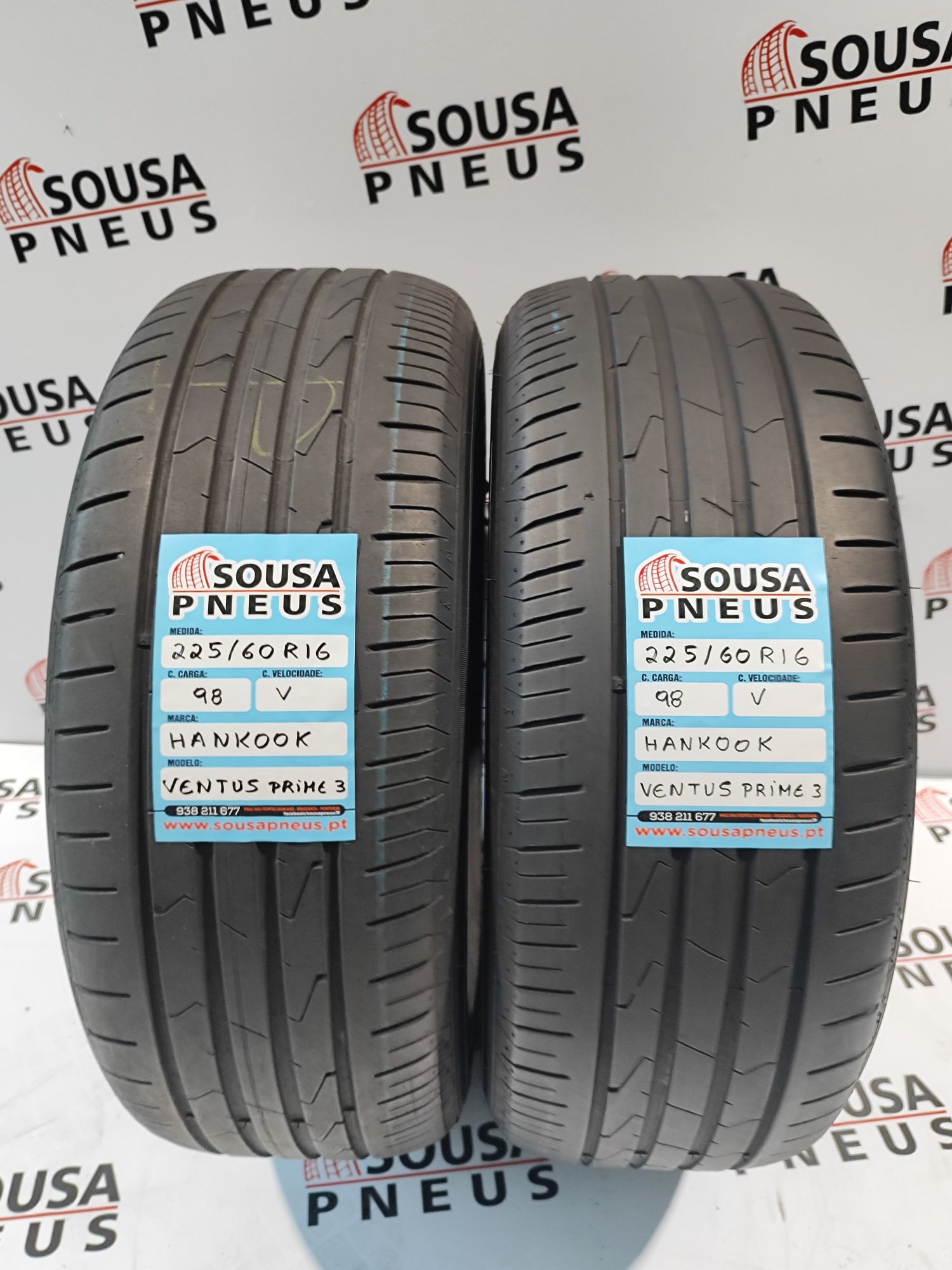 2 pneus semi novos 225-60R16 Hankook - Oferta dos Portes