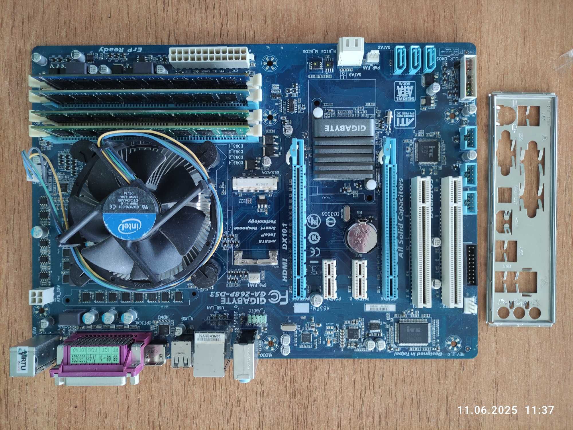 Комплект GA-Z68p-DS3, i5-2500K, 16GB DDR3
