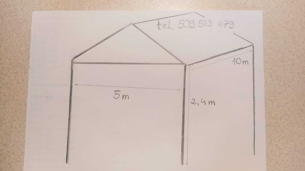 Namiot ogrodowy zewnętrzny