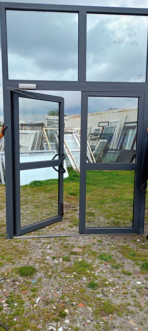 Drzwi aluminiowe używane z Niemiec super stan dostawa gratis cały Kraj