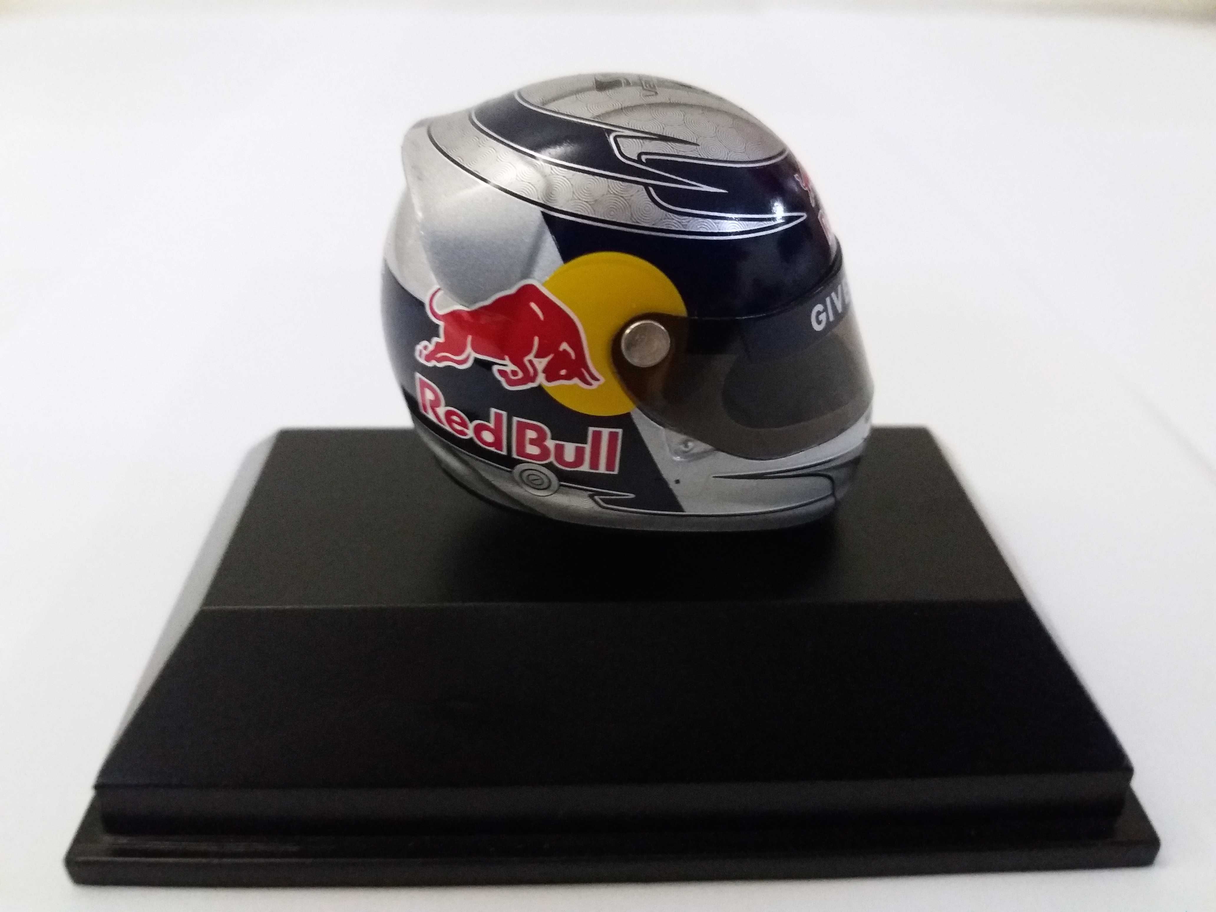 Sebastian Vettel capacetes F1 Minichamps 1:8