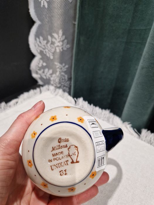 Kubek Ceramika Bolesławiec Gosia Millena Unikat 220ml mały nowy