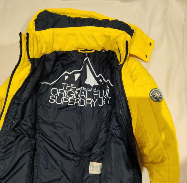 Super Dry Fuji okazja damska S żółta kurtka Superdry nowa