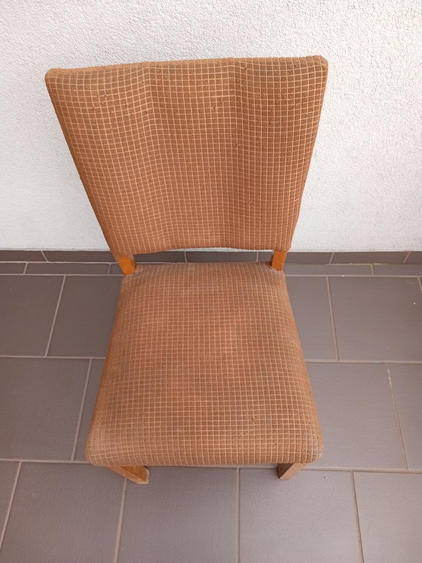 Krzesło drewniane PRL/5 sztuk