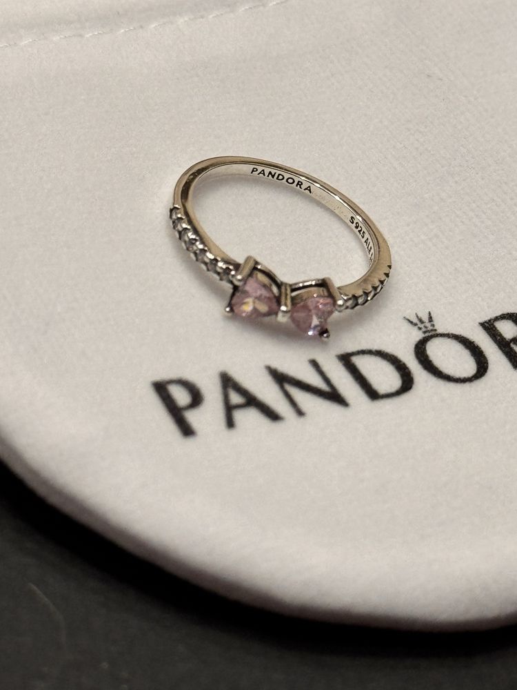 Каблучка Рожевий бантик Пандора Pandora