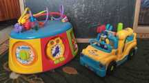 Інтерактивний ігровий Мультицентр Kiddieland Toy+Машинка Tool TrucK