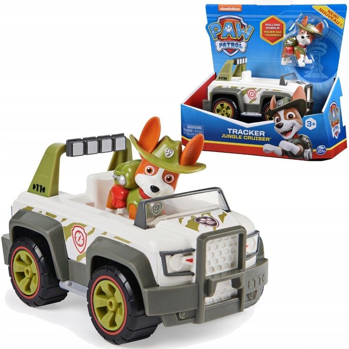 Psi Patrol Tracker Figurka I Pojazd Terenowy Jeep