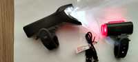 akumulatorowe lampki rowerowe FISHER led przód -  tył
