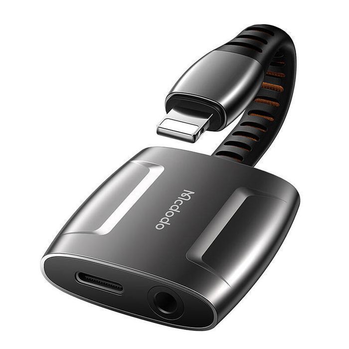 Jack Aux 3.5Mm, Mcdodo Adapter (Czarny) Lightning Lightning Ca-6340