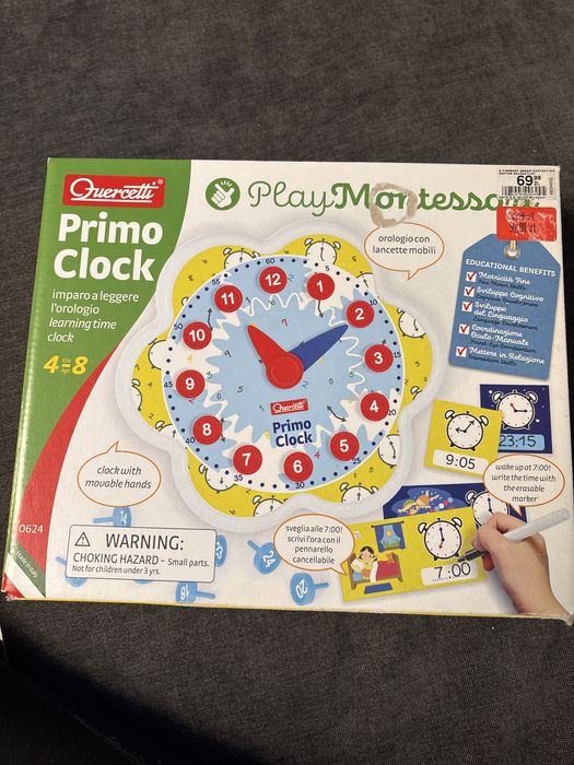Zabawka edukacyjna pierwszy zegar