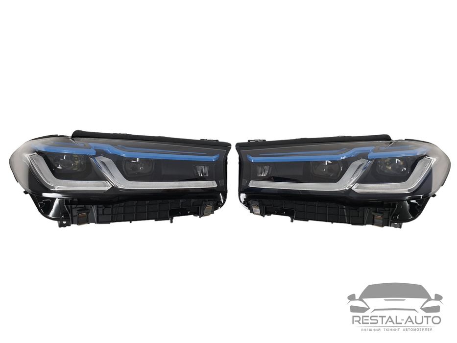Фары на BMW 5 Series G30 2017-2020 года ( в стиле LCI Laser ) V1