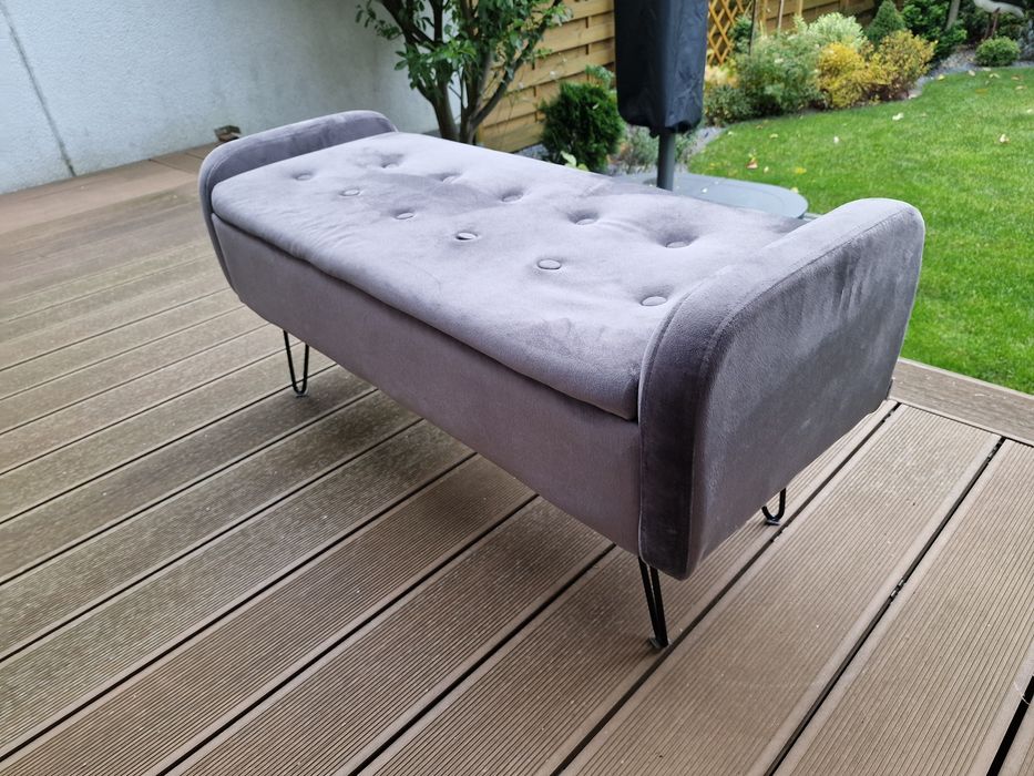Ławka z pojemnikiem Homla do przedpokoju pufa