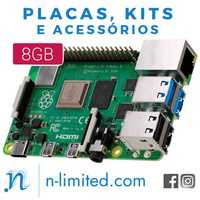 NOVO Raspberry Pi 4 (1GB/2GB/4GB/8GB) placas, kit, acess. mini pc