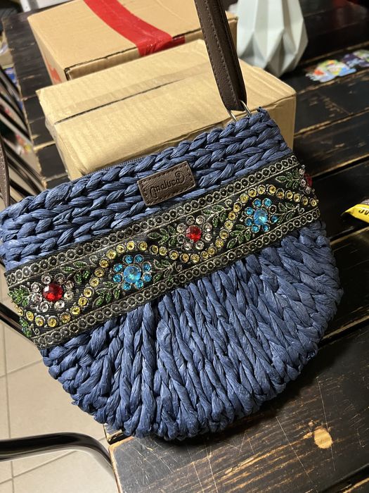 Жіноча сумка вʼязана через плече maluca