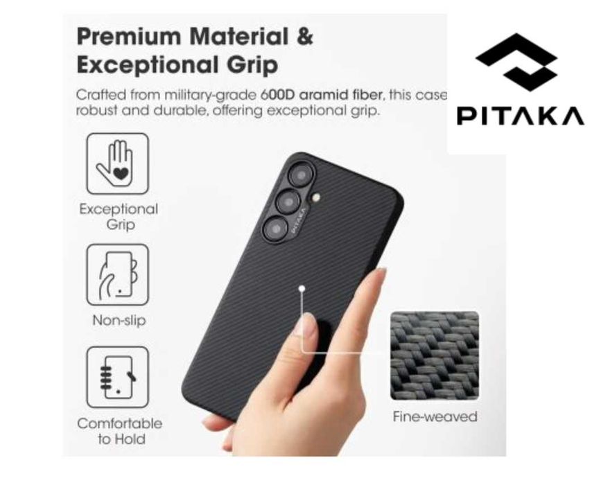 Чохол Pitaka чорний MagEZ Case 4 для Samsung Galaxy S24 (малий)