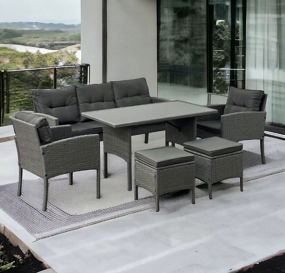 Meble ogrodowe technorattan zestaw sofa fotele stół kolory