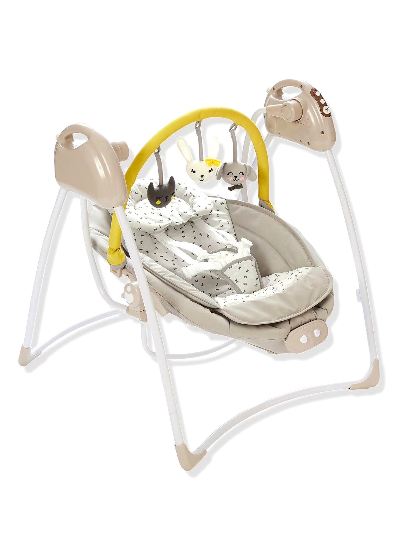 Baloiço com arco de jogos Babyswing VERTBAUDET - cinza estampado