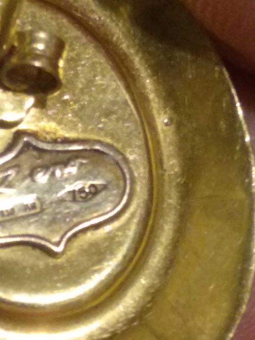 Золоті сережки 750 проба Вінтаж