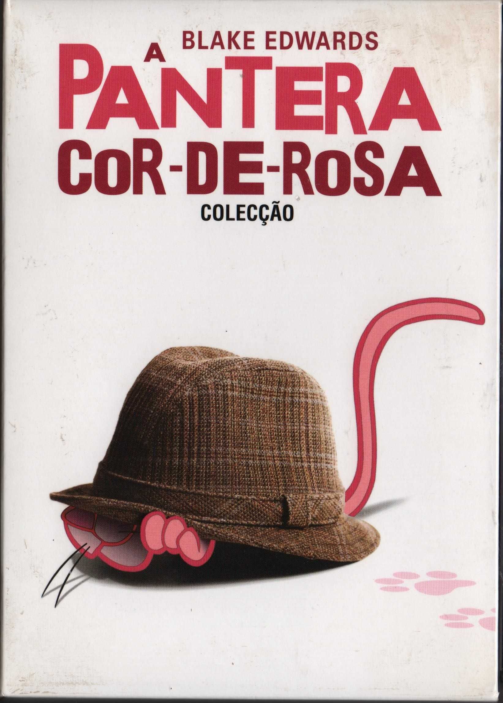 Dvd Caixa com 5 filmes da Pantera Cor-de-Rosa - comédia (4 selados)