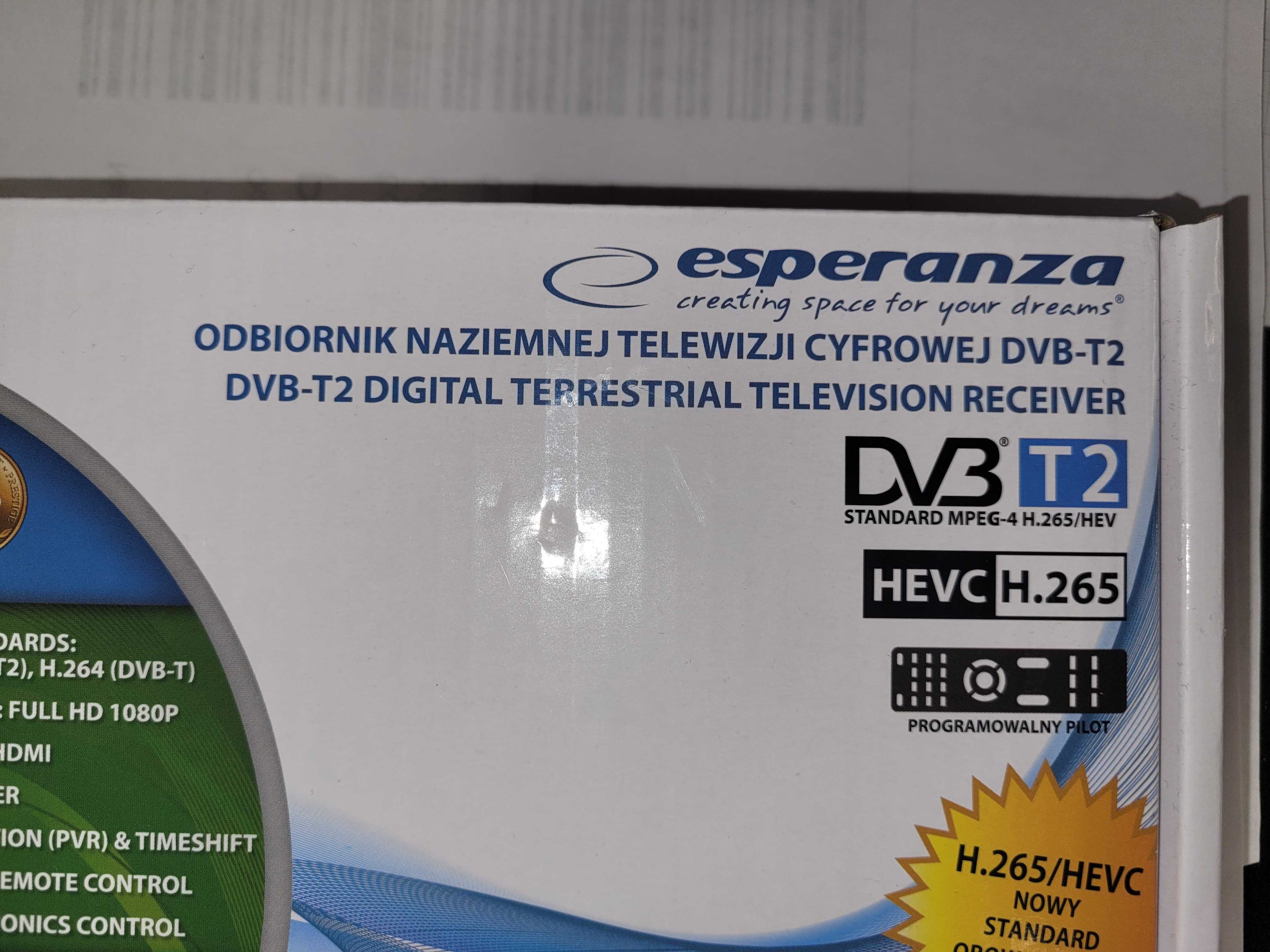 NOWY Tuner TV Dekoder DVB-T2 H.265 HEVC nowy system