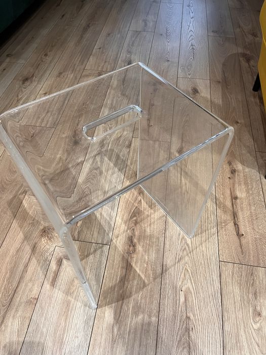 Taboret łazienkowy przezroczysty Zen Exscellent