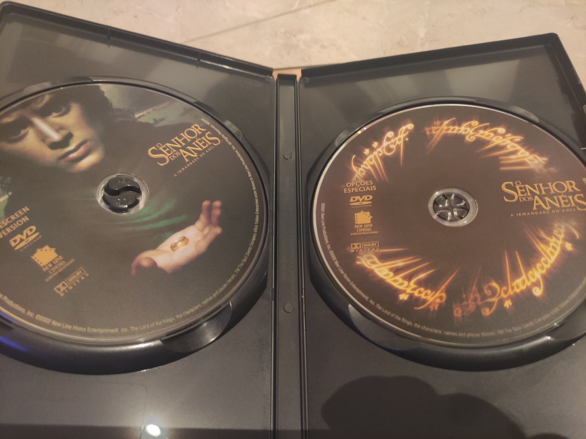 Trilogia Senhor dos Anéis em DVDs