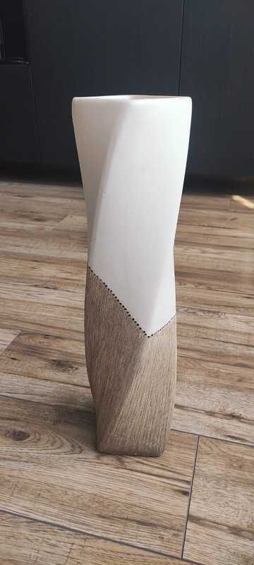 wazon wysoki beżowy 48 cm