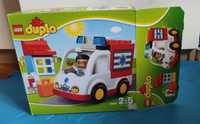 Klocki Lego Duplo ambulans karetka lekarz 10527 pudełko