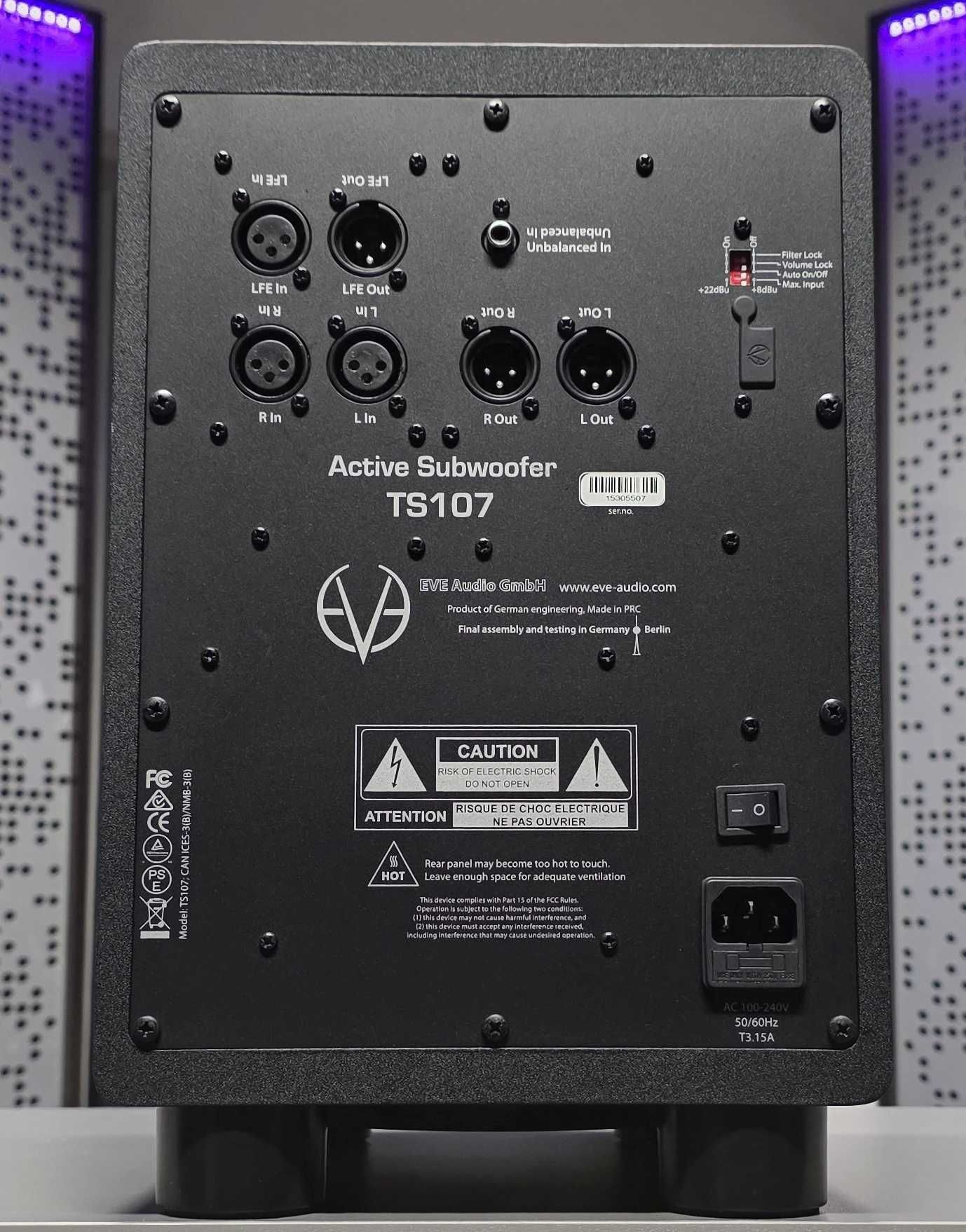 Subwoofer monitor studyjny EVE Audio TS107