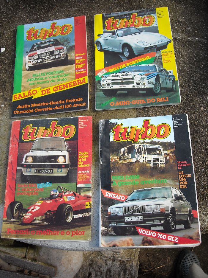 Revistas antigas auto automovel Turbo