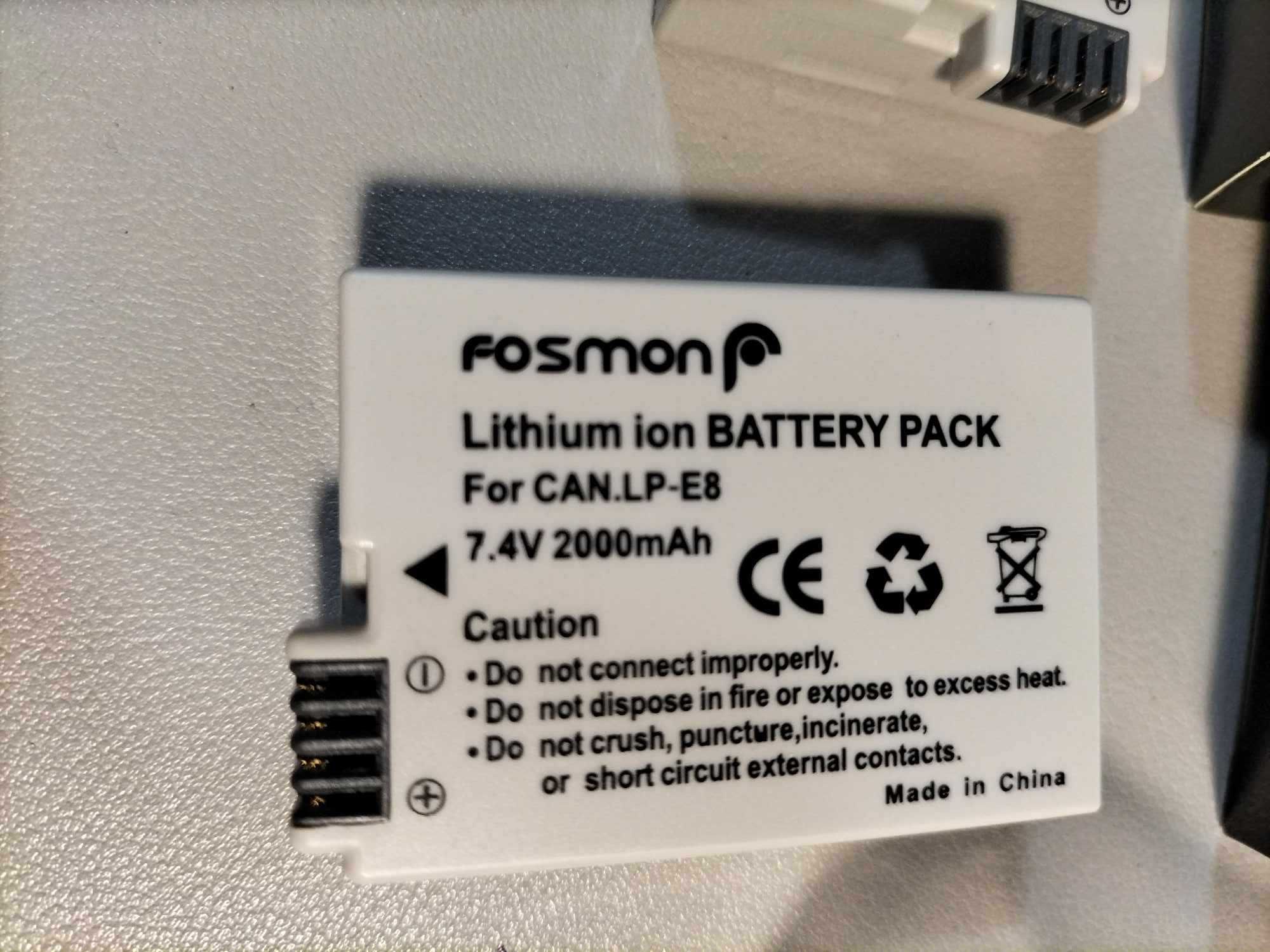 Fosmon LP-E8 akumulator litowo-jonowy i kompatybilny z Canon