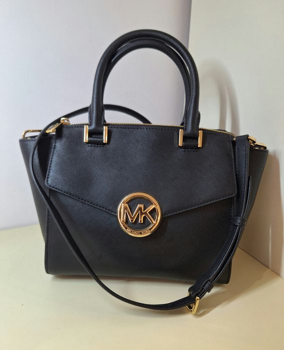 Сумка сетчел Michael Kors Hudson medium тоут крос боді натуральна шкір