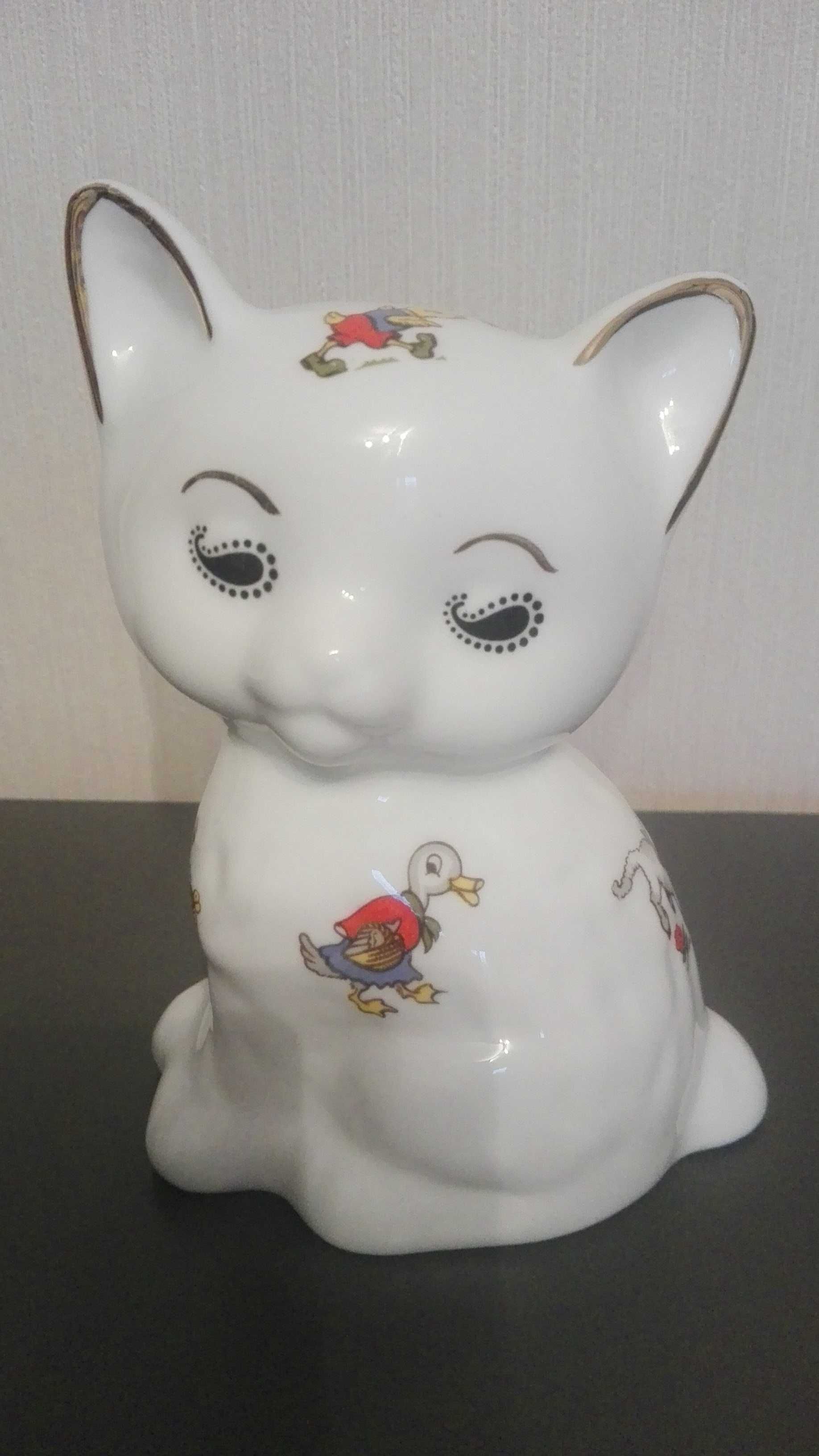 Skarbonka Kotek, Nowa, porcelana Fine China