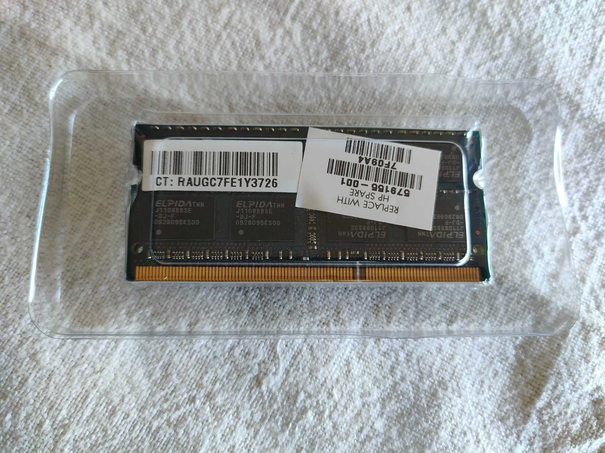 2x2GB memória RAM Elpida 2Rx8 PC3-10600S-9-10-F1