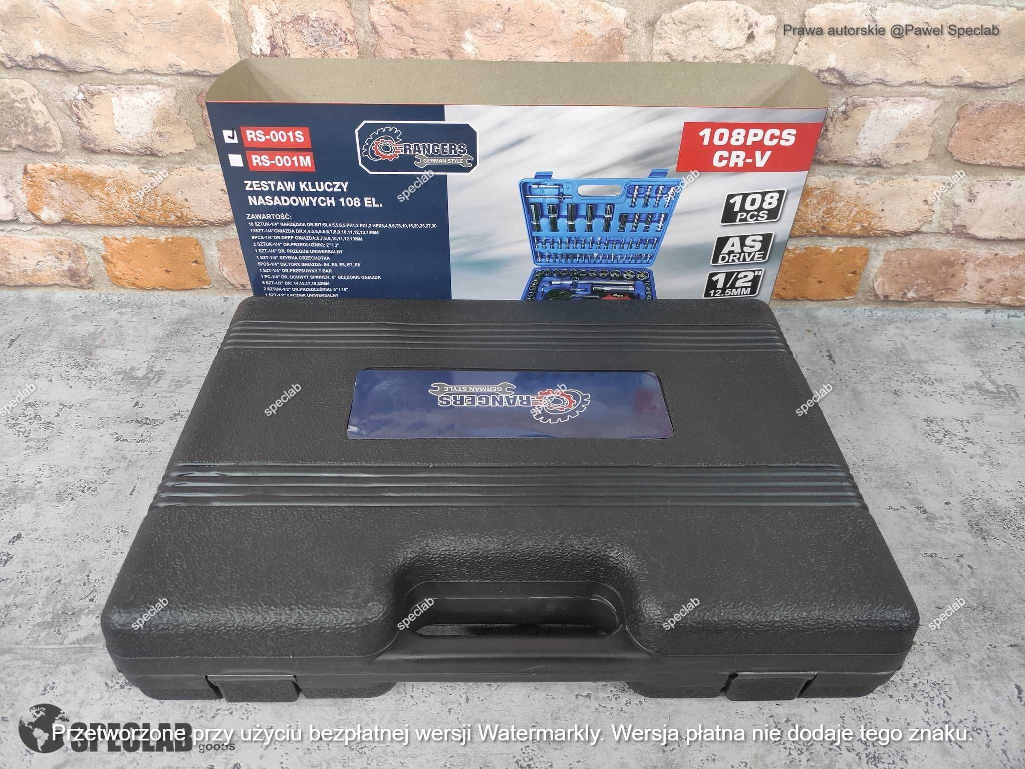 Zestaw KLUCZY 108 szt. Klucze Nasadowe TORX 108 EL