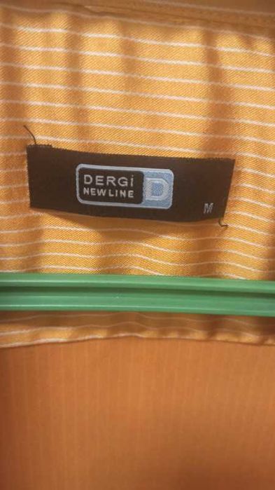 Pomarańczowa męska koszula na długi rękaw M