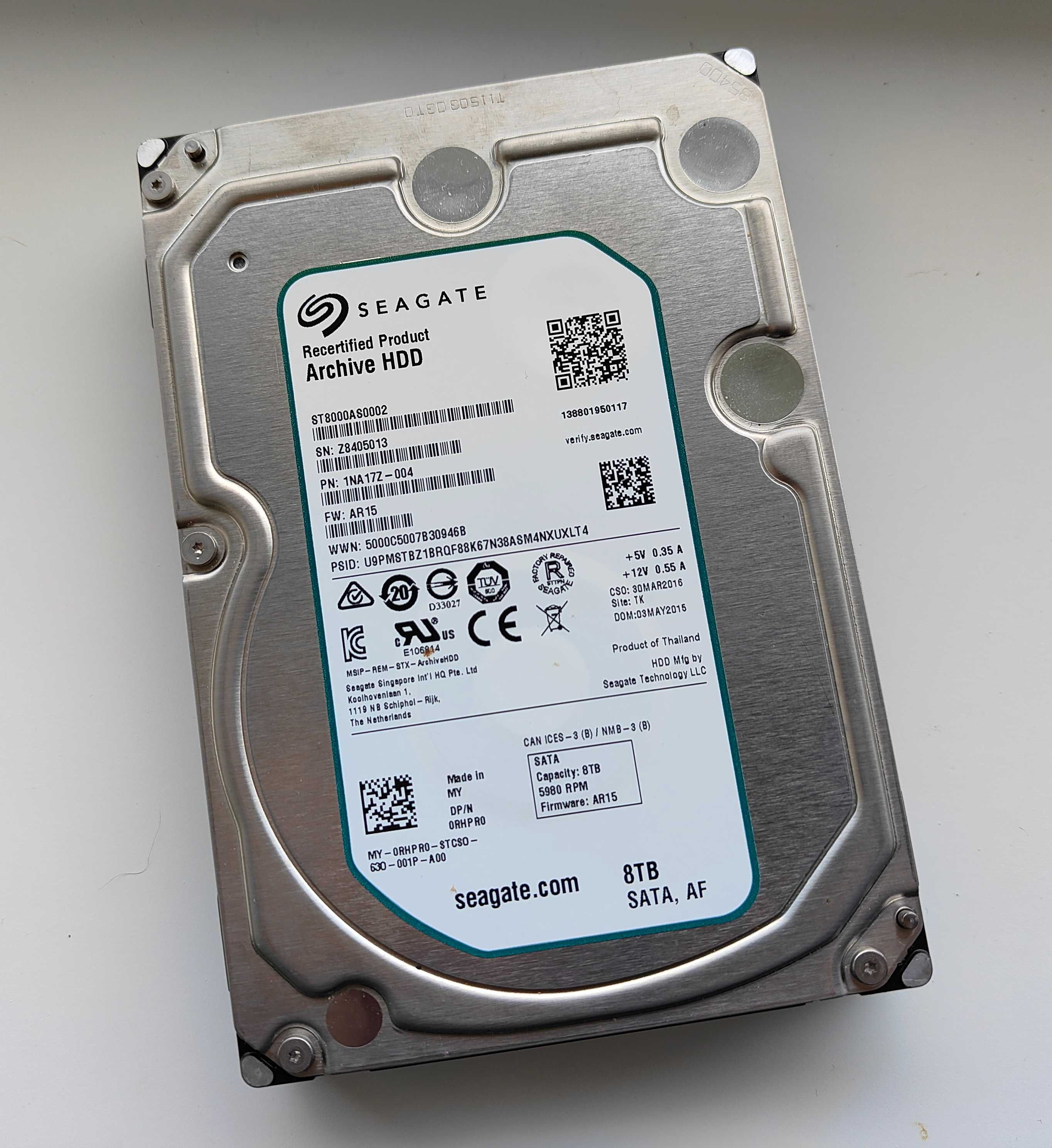 Discos Rígidos 8tb e 2tb Seagate em bom estado