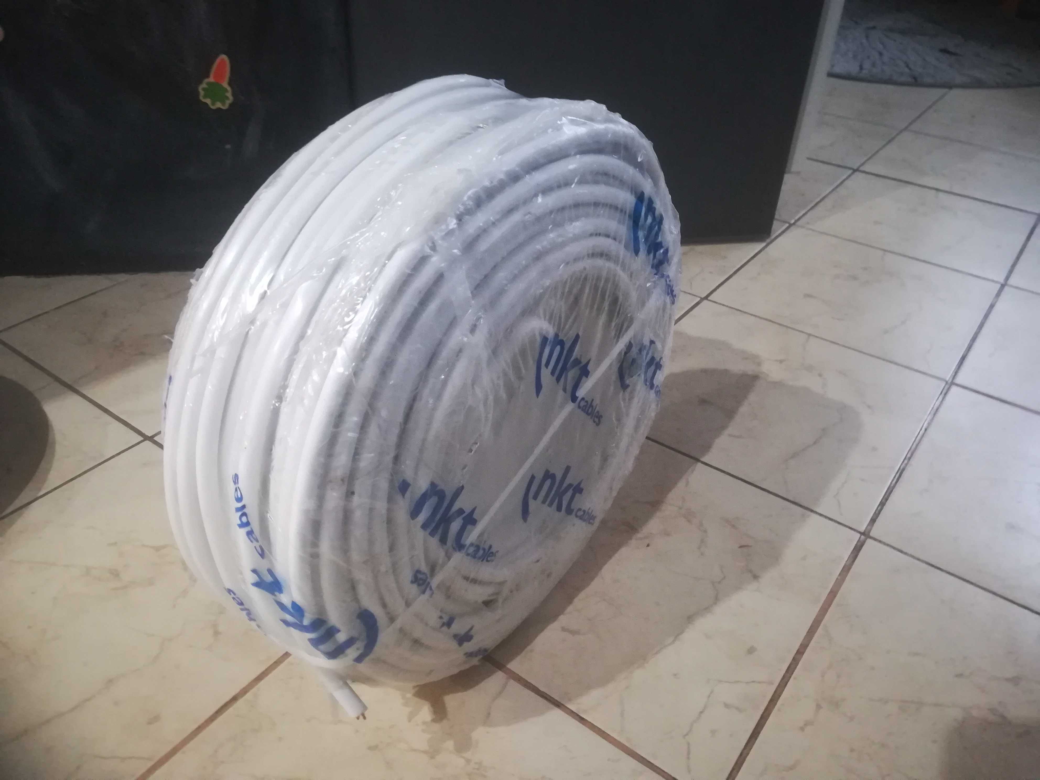 kabel Przewód nkt YDYżo 4x2,5 pżo biały /100m/ firmy NKT