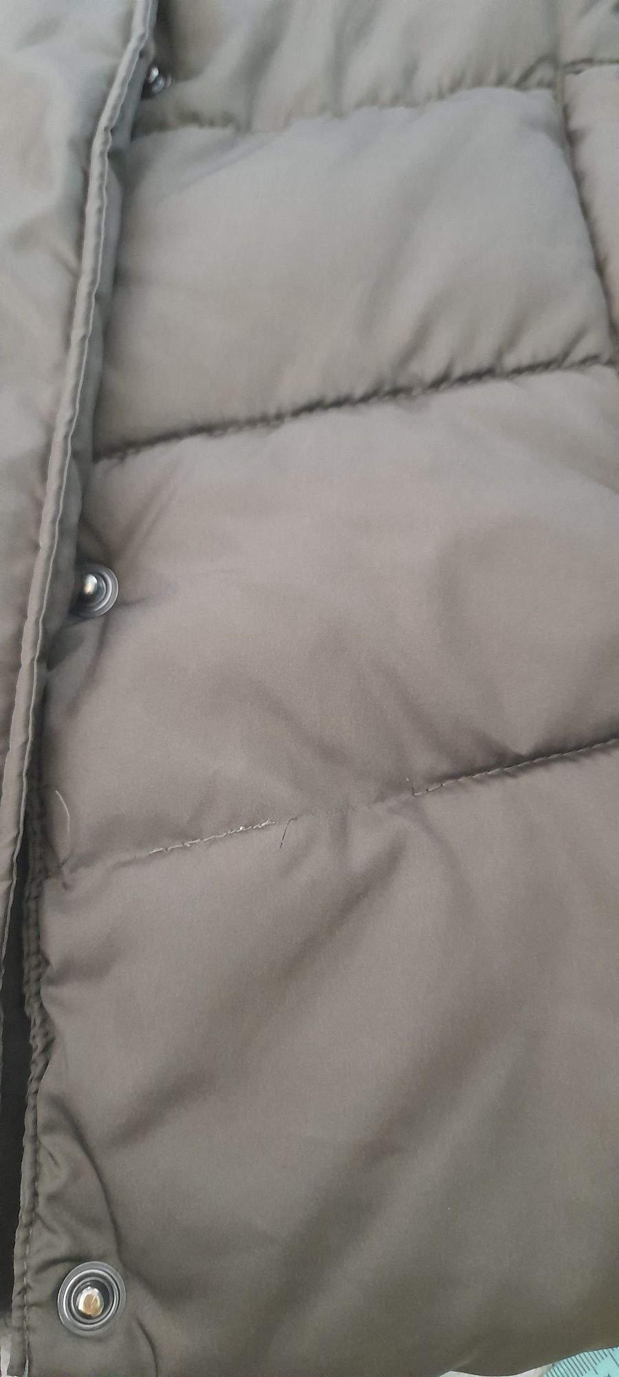 Kurtka zimowa, płaszczyk parka H&M 164cm,13-14 lat khaki jak nowa